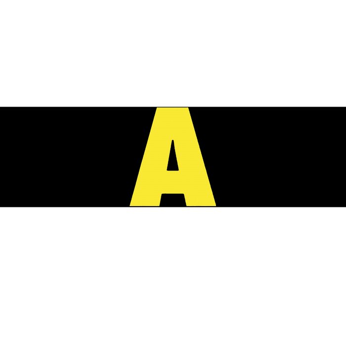 Letter A Funny Matching Halloween Costume Bumper Sticker