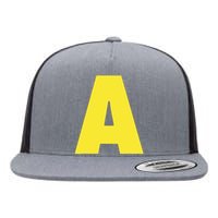 Letter A Funny Matching Halloween Costume Flat Bill Trucker Hat