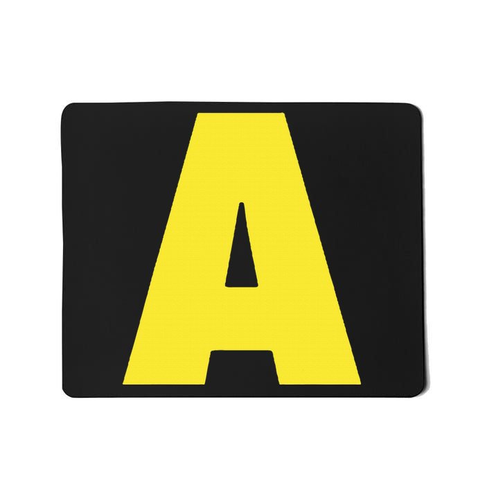 Letter A Funny Matching Halloween Costume Mousepad