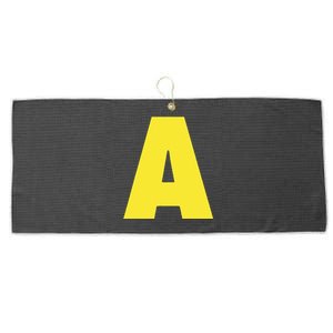 Letter A Funny Matching Halloween Costume Large Microfiber Waffle Golf Towel