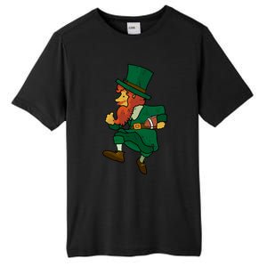 Leprechaun American Football St Patricks Day Sports Lover Gift Tall Fusion ChromaSoft Performance T-Shirt