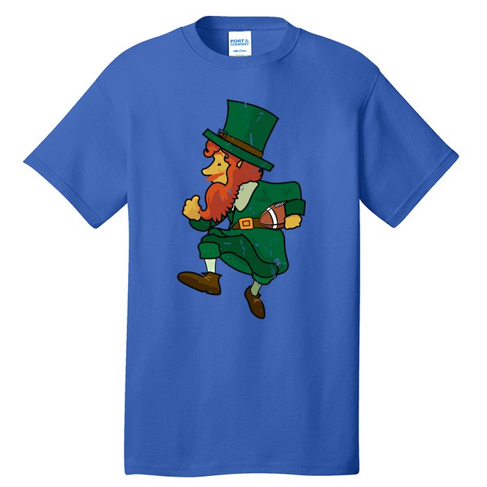 Leprechaun American Football St Patricks Day Sports Lover Gift Tall T-Shirt