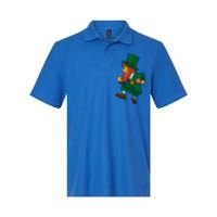 Leprechaun American Football St Patricks Day Sports Lover Gift Softstyle Adult Sport Polo