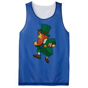 Leprechaun American Football St Patricks Day Sports Lover Gift Mesh Reversible Basketball Jersey Tank