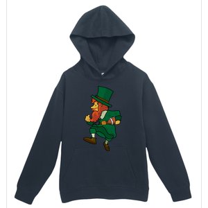 Leprechaun American Football St Patricks Day Sports Lover Gift Urban Pullover Hoodie