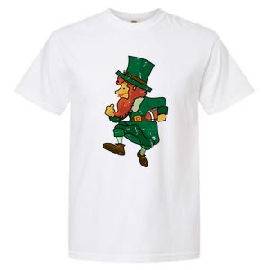 Leprechaun American Football St Patricks Day Sports Lover Gift Garment-Dyed Heavyweight T-Shirt