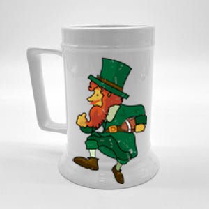 Leprechaun American Football St Patricks Day Sports Lover Gift Beer Stein