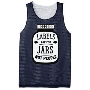 Labels Are For Jars Not People Mesh Reversible Basketball Jersey Tank