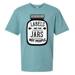 Labels Are For Jars Not People Sueded Cloud Jersey T-Shirt