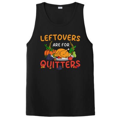 Leftovers Are For Quitters Turkey Day Thanksgiving Dinner PosiCharge Competitor Tank