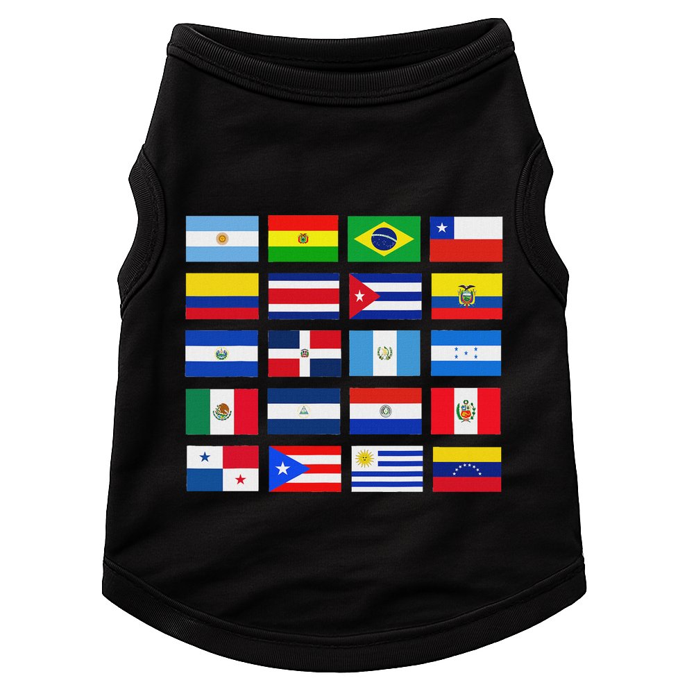 Latin American Flags Hispanic Heritage Month Doggie Tank