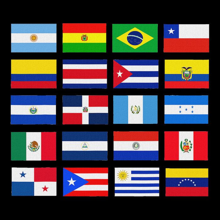 Latin American Flags Hispanic Heritage Month Doggie Tank