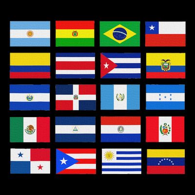 Latin American Flags Hispanic Heritage Month T-Shirt