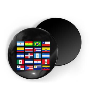 Latin American Flags Hispanic Heritage Month Magnet