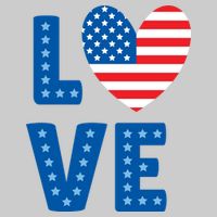 Love American Flag Heart 4th Of July Tie-Dye T-Shirt