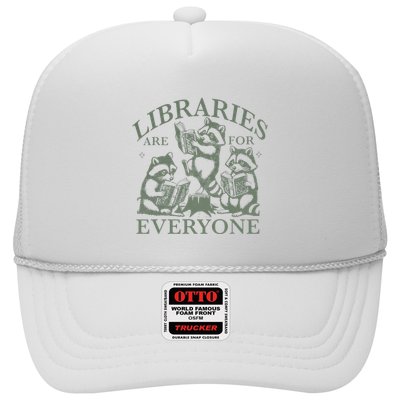 Libraries Are For Everyone Racoon Read Banned Book Librarian Trucker Hat