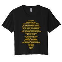 Let Any Fish Who Meets My Gaze Women's Crop Top Tee