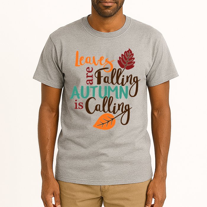 Leaves Are Falling Autumn Is Calling Tall T-Shirt
