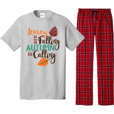 Leaves Are Falling Autumn Is Calling Pajama Set