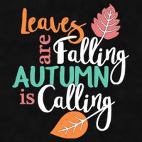 Leaves Are Falling Autumn Is Calling Ladies PosiCharge Tri-Blend Wicking Tank