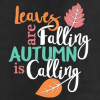 Leaves Are Falling Autumn Is Calling 7 Panel Mesh Trucker Snapback Hat
