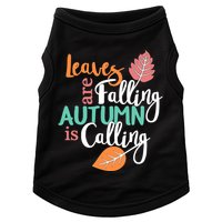 Leaves Are Falling Autumn Is Calling Doggie Tank