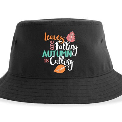 Leaves Are Falling Autumn Is Calling Sustainable Bucket Hat
