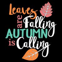 Leaves Are Falling Autumn Is Calling Drawstring Bag