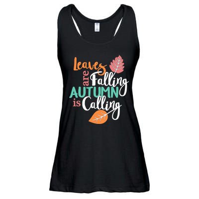 Leaves Are Falling Autumn Is Calling Ladies Essential Flowy Tank