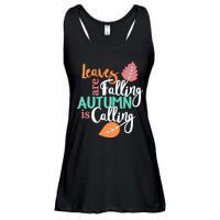 Leaves Are Falling Autumn Is Calling Ladies Essential Flowy Tank