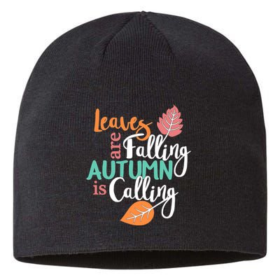 Leaves Are Falling Autumn Is Calling Sustainable Beanie