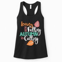 Leaves Are Falling Autumn Is Calling Womens Tank Top