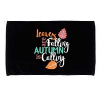 Leaves Are Falling Autumn Is Calling Microfiber Hand Towel