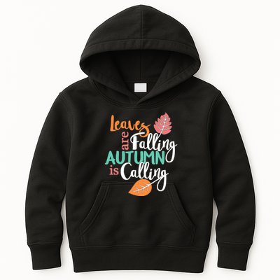 Leaves Are Falling Autumn Is Calling Kids Hoodie