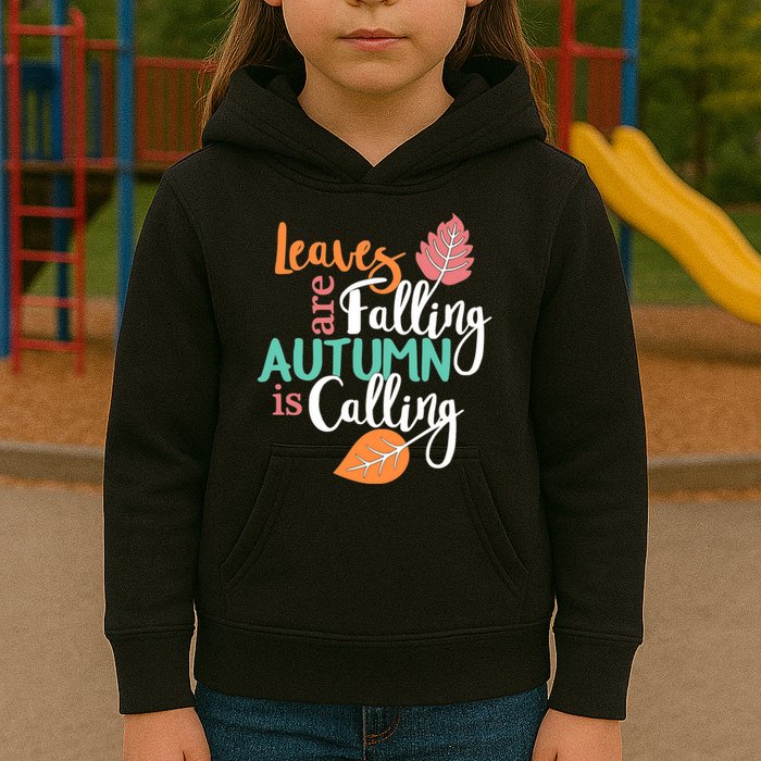 Leaves Are Falling Autumn Is Calling Kids Hoodie