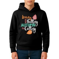 Leaves Are Falling Autumn Is Calling Kids Hoodie