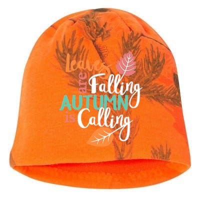 Leaves Are Falling Autumn Is Calling Kati - Camo Knit Beanie