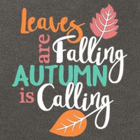 Leaves Are Falling Autumn Is Calling Cotton Canvas Backpack