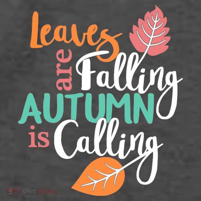 Leaves Are Falling Autumn Is Calling Vector Backpack