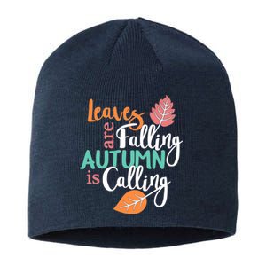 Leaves Are Falling Autumn Is Calling Sustainable Beanie