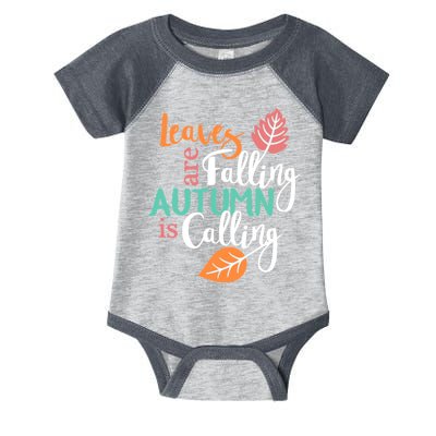 Leaves Are Falling Autumn Is Calling Infant Baby Jersey Bodysuit