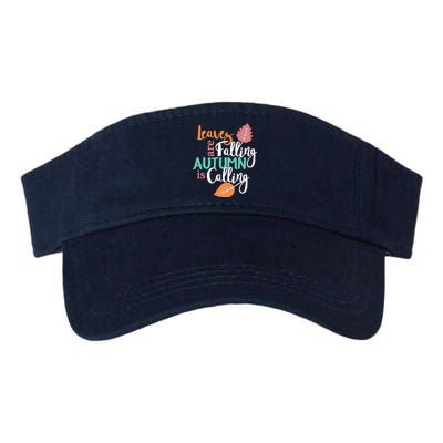 Leaves Are Falling Autumn Is Calling Valucap Bio-Washed Visor