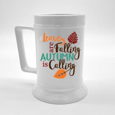 Leaves Are Falling Autumn Is Calling Beer Stein