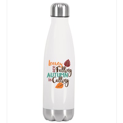 Leaves Are Falling Autumn Is Calling Stainless Steel Insulated Water Bottle