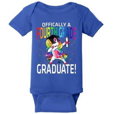 Ly A Fourth Grade Graduate Unicorn Gift Baby Bodysuit