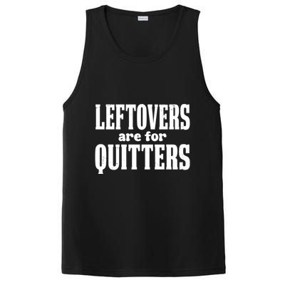 Leftovers Are For Quitters Funny Holiday PosiCharge Competitor Tank