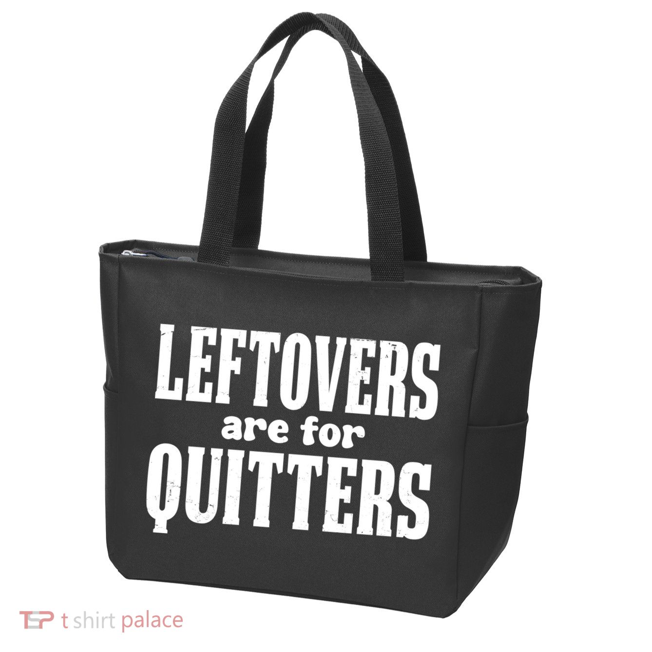 Leftovers Are For Quitters Funny Holiday Zip Tote Bag