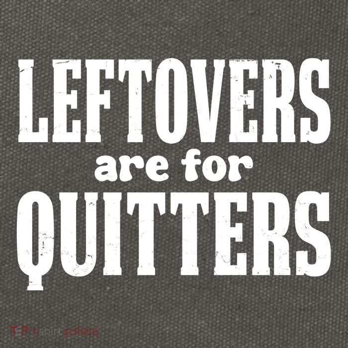 Leftovers Are For Quitters Funny Holiday Cotton Canvas Backpack