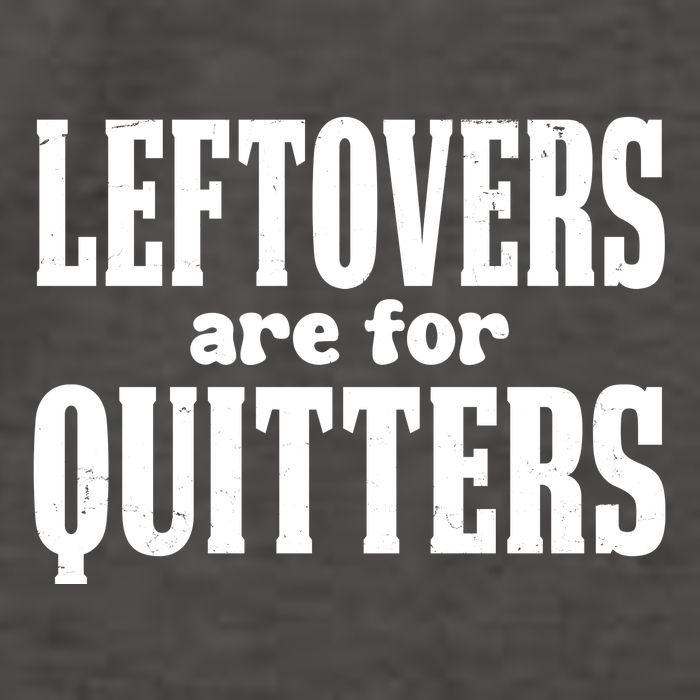Leftovers Are For Quitters Funny Holiday Vector Backpack