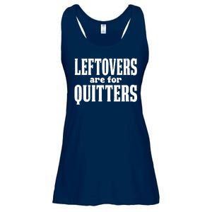 Leftovers Are For Quitters Funny Holiday Ladies Essential Flowy Tank